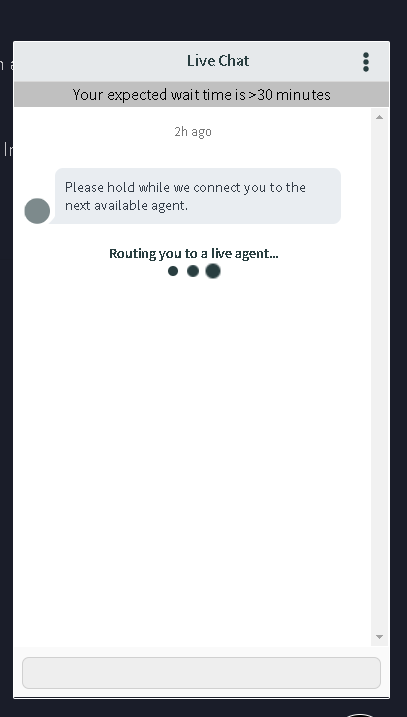 jdlamar42's tweet photo. @DisneyPlusHelp   I have been hold for more than 2 hours 1-888-905-7888. I have sent in 3 emails and no response.  I am still on hold for the live chat for about 2 plus hours. This is the 3rd day in row. Can someone please reach out to me about my account?  I cannot log in. https://t.co/pc3vzJVg5v