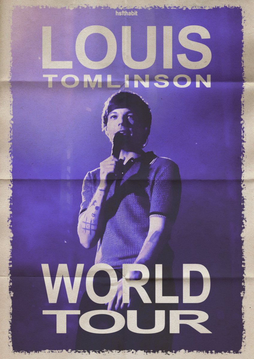 Louis Tomlinson Posters - Louis Tomlinson Walls tour Poster RB0308