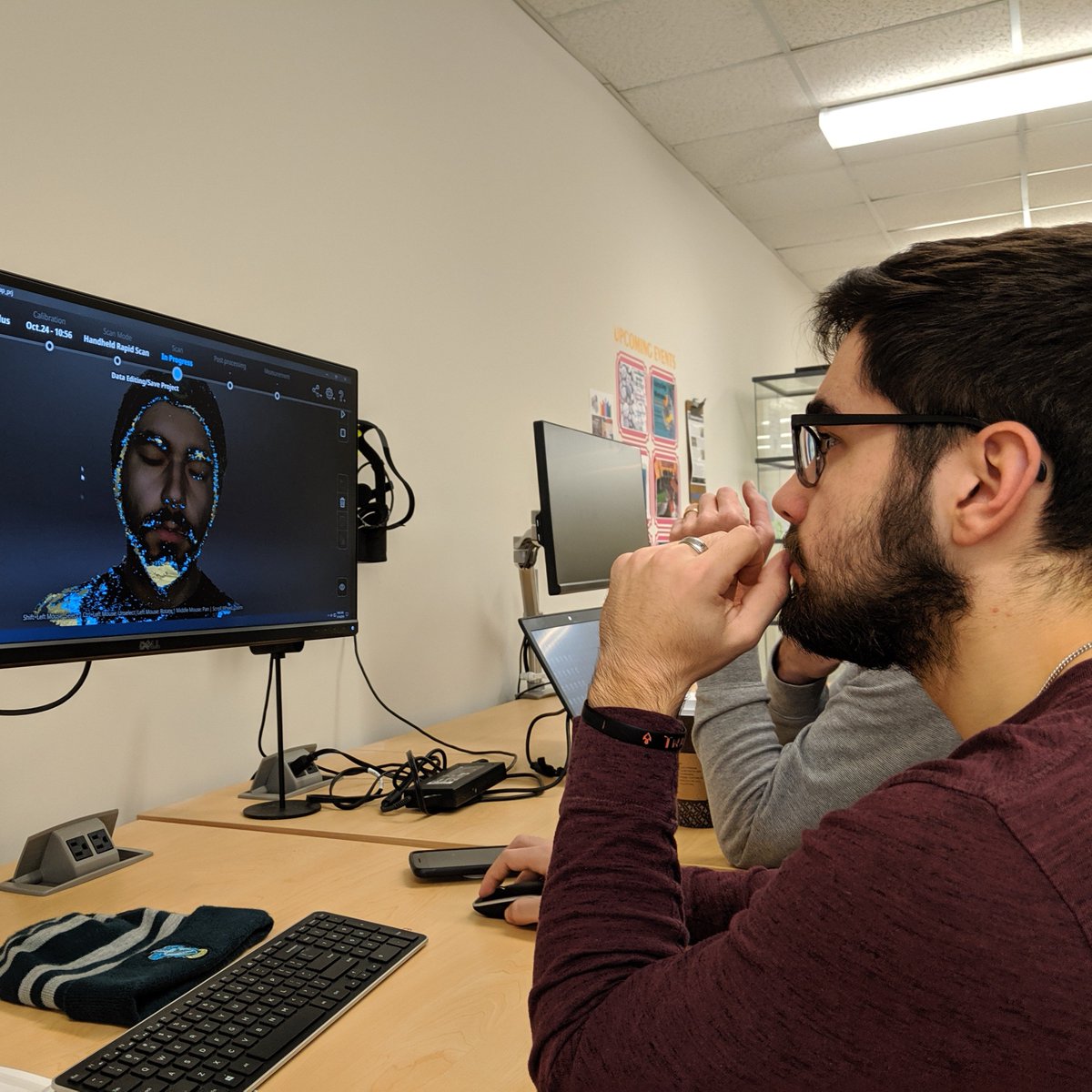 makerspaceURI's tweet image. #Scanning #meshing and #rendering we are exploring the #einscan #3dscanner today. Join us next week Wednesday for our workshop.

#uri #rhody #universityofri #universityofrhodeisland #mkspuri #makerspace #makerspaceuri