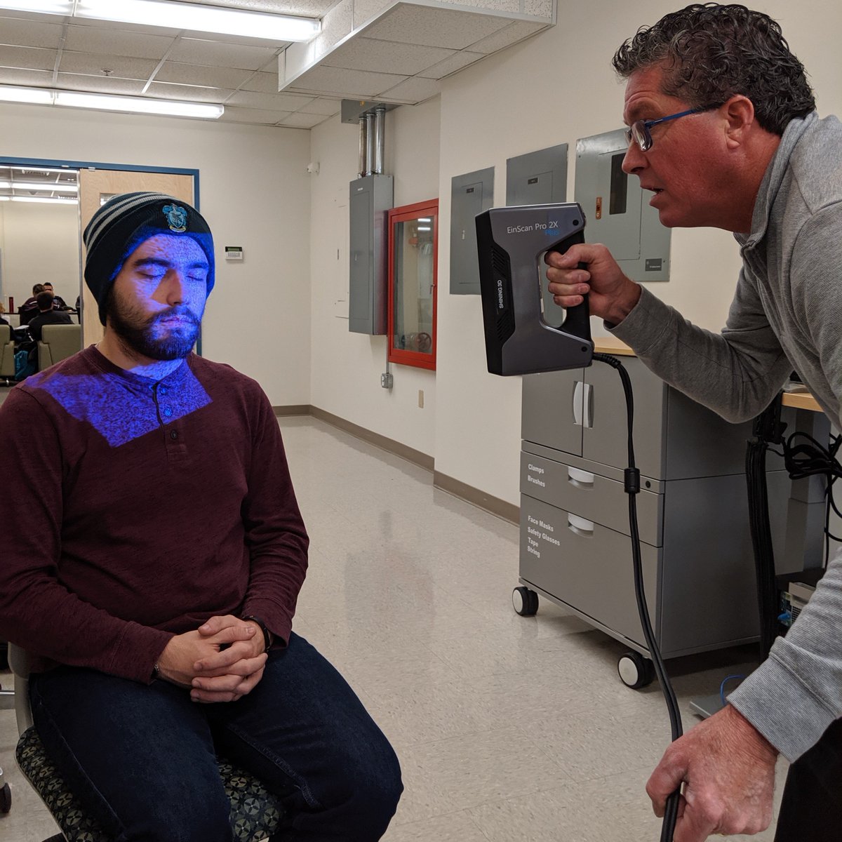 makerspaceURI's tweet image. #Scanning #meshing and #rendering we are exploring the #einscan #3dscanner today. Join us next week Wednesday for our workshop.

#uri #rhody #universityofri #universityofrhodeisland #mkspuri #makerspace #makerspaceuri