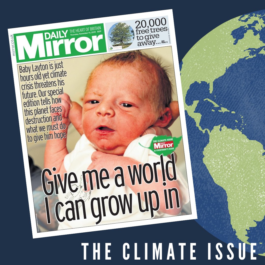 ONbroadcast's tweet photo. We are SO proud to have been heavily involved in The Daily Mirror: The Climate Issue, helping to make broadcast headlines across the UK. #TheClimateIssue #Environment #ClimateChange https://t.co/55EghHiIma