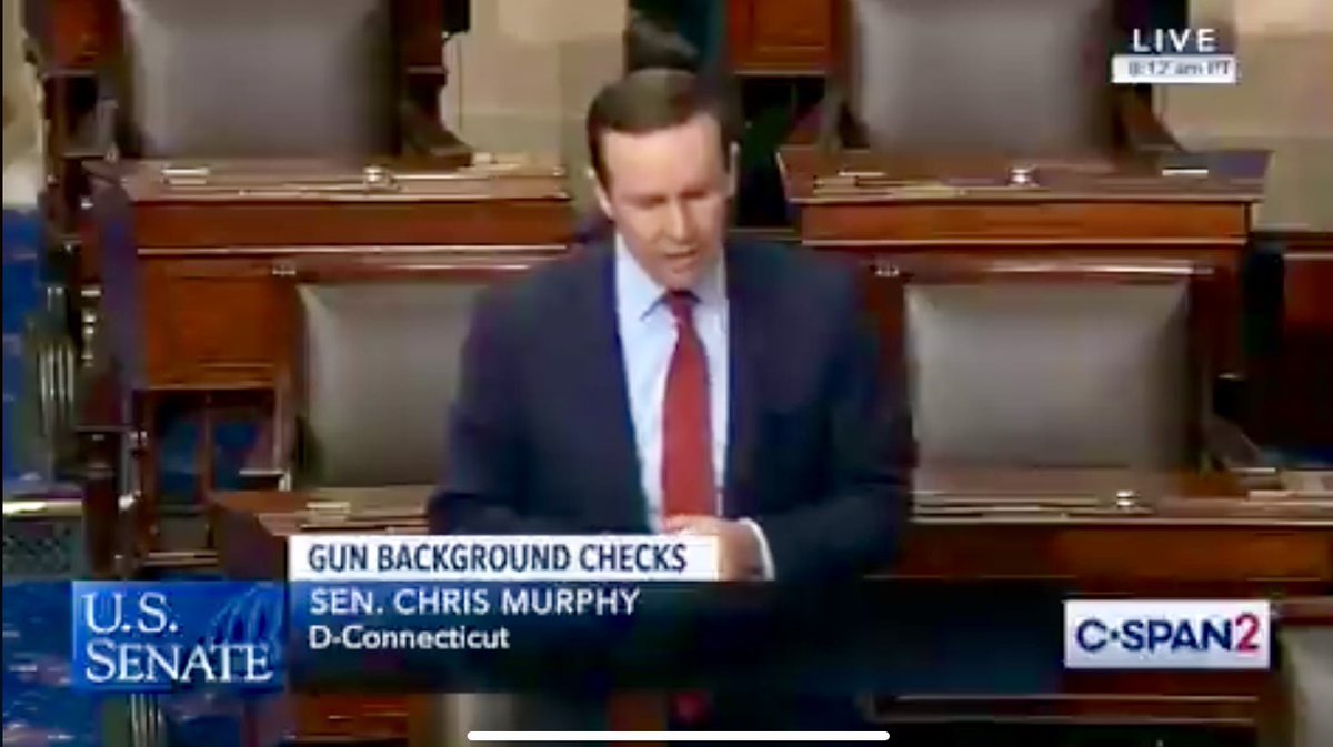 postcards4USA's tweet image. Senator @ChrisMurphyCT was on the Senate floor demanding a vote #HR8 for #UniversalBackgroundChecks 
At almost the exact moment news broke of the shooting in California, he was making the motion to vote. It was blocked by Senator @CindyHydeSmith (R-MS)

#santaclaritashooting