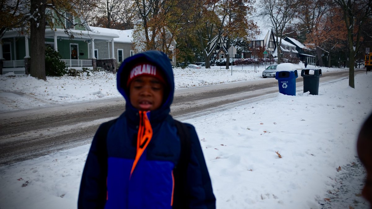 Burns Park Penguins love our snowy walk to school in the morning. A2Breakthrough