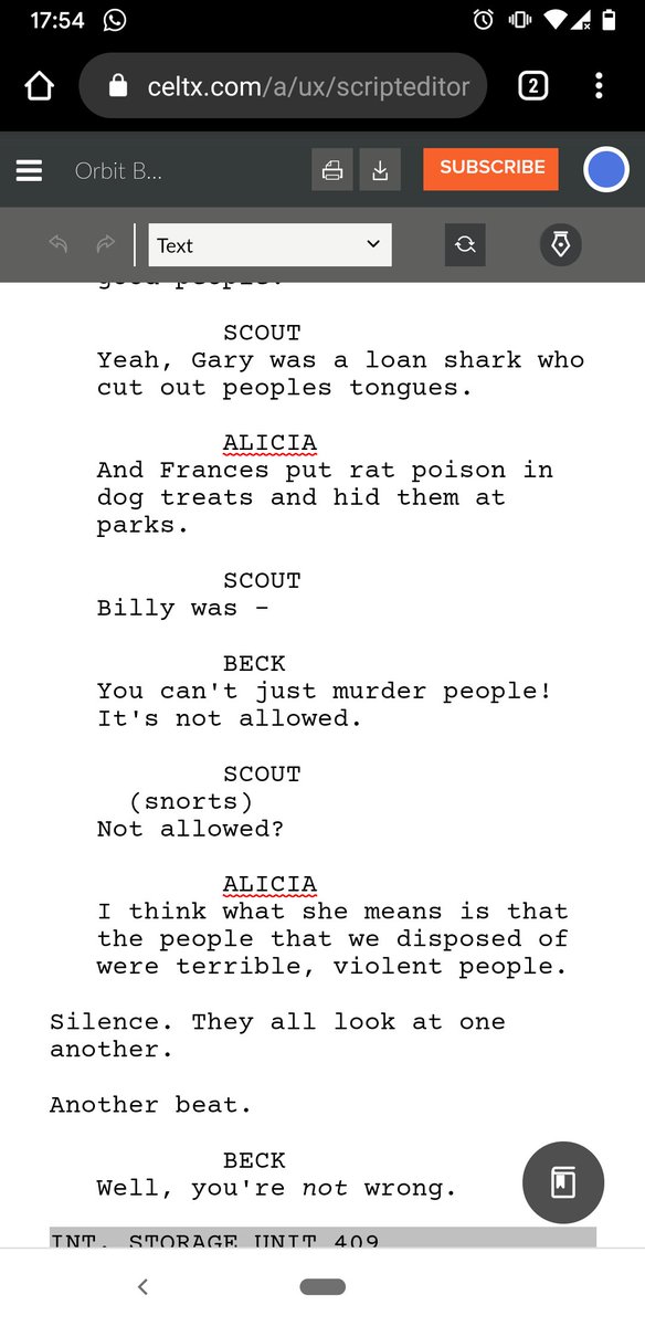 panscribes's tweet photo. How did I ever forget about the WIP I started about two serial killers that end up falling in love after being v. annoyed that the authorities assumed they were working together??
#halfapoint #sheisntwrong #poorbeck https://t.co/DbQ11v9ozW