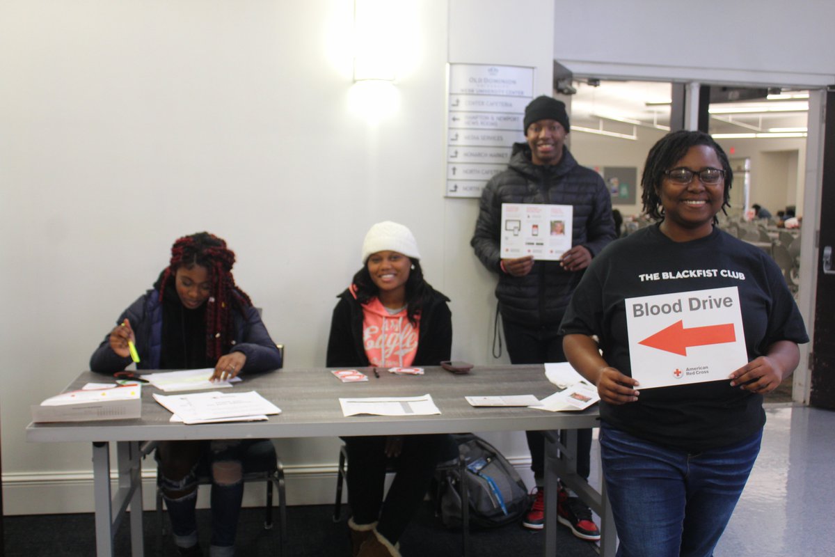 oduwebbctr's tweet photo. Come join @ASA_ODU and @TBC_ODU to make a lasting difference by donating at today's Red Cross Blood Drive. Happening until 4 in the Hampton-Newport News room in #WebbCenter. #ODU #RedCross β€οΈ https://t.co/CrFNDUSzPx