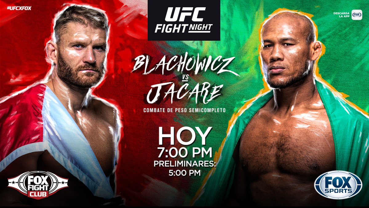 ¡UFC FIGHT NIGHT CON LOS EXPERTOS!
Jan Blacjowicz vs. Ronaldo Souza en la pelea estelar:
🎙️ - @SalasJiujitsu
🎙️ - @mariodelgadorzm
🎙️ - @GersonMarlon
📺: FOX Sports
💻📱🖥️: http://goo.gl/nqVGjo