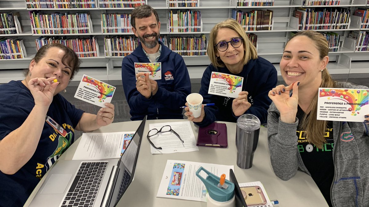 Mdcps_LibrMedia's tweet photo. South Cohort Innovation/Media Specialists take the Skittles Research Survey! #HowToSkittles What do your Skittles preference say about you? @MDCPSSouth @MDCPS_MSR @MDPLS https://t.co/c4iADqUF9I