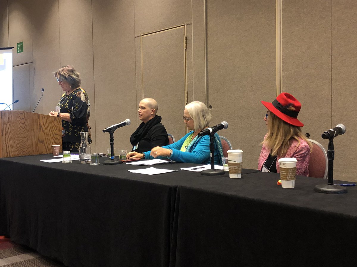 a_sterenberg's tweet photo. Paths to the Future of Evaluation: Advancing Equity and Inclusion with June Gothberg, Sharlene Hesse-Biber, Donna Mertens, and Linda Thurston. 

“Go change the world”
#ntact #AEA2019 #Eval2019 https://t.co/uTIJTu0fMf