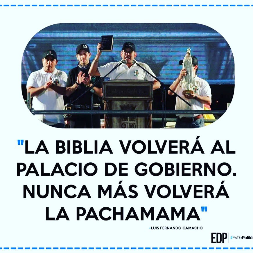 taguafilms's tweet photo. Demasiadas cosas preocupantes en esta frase: 1) el estado se debe a sus ciudadanos, NO a la #religión; 2) idealiza una religión impuesta por colonizadores; 3) siguen los gobiernos de #extremaderecha ganando poder en el continente #fucklogic #EstadoLaicoYA #colonizadosmentales https://t.co/GpWmSf6FQD