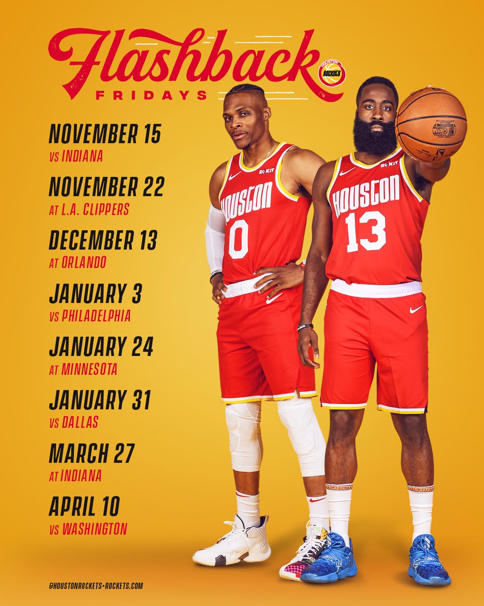 red and yellow rockets jersey