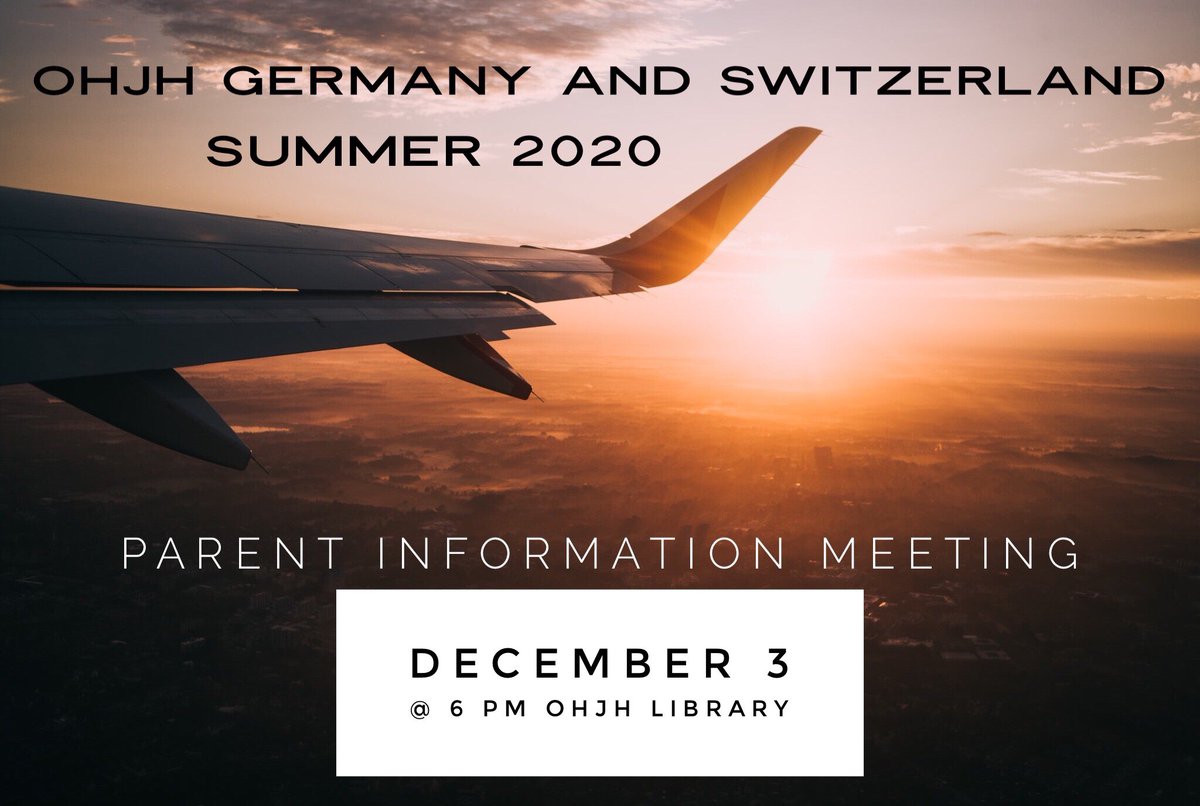 Study Abroad Program!  Open to all 6th, 7th and 8th graders.