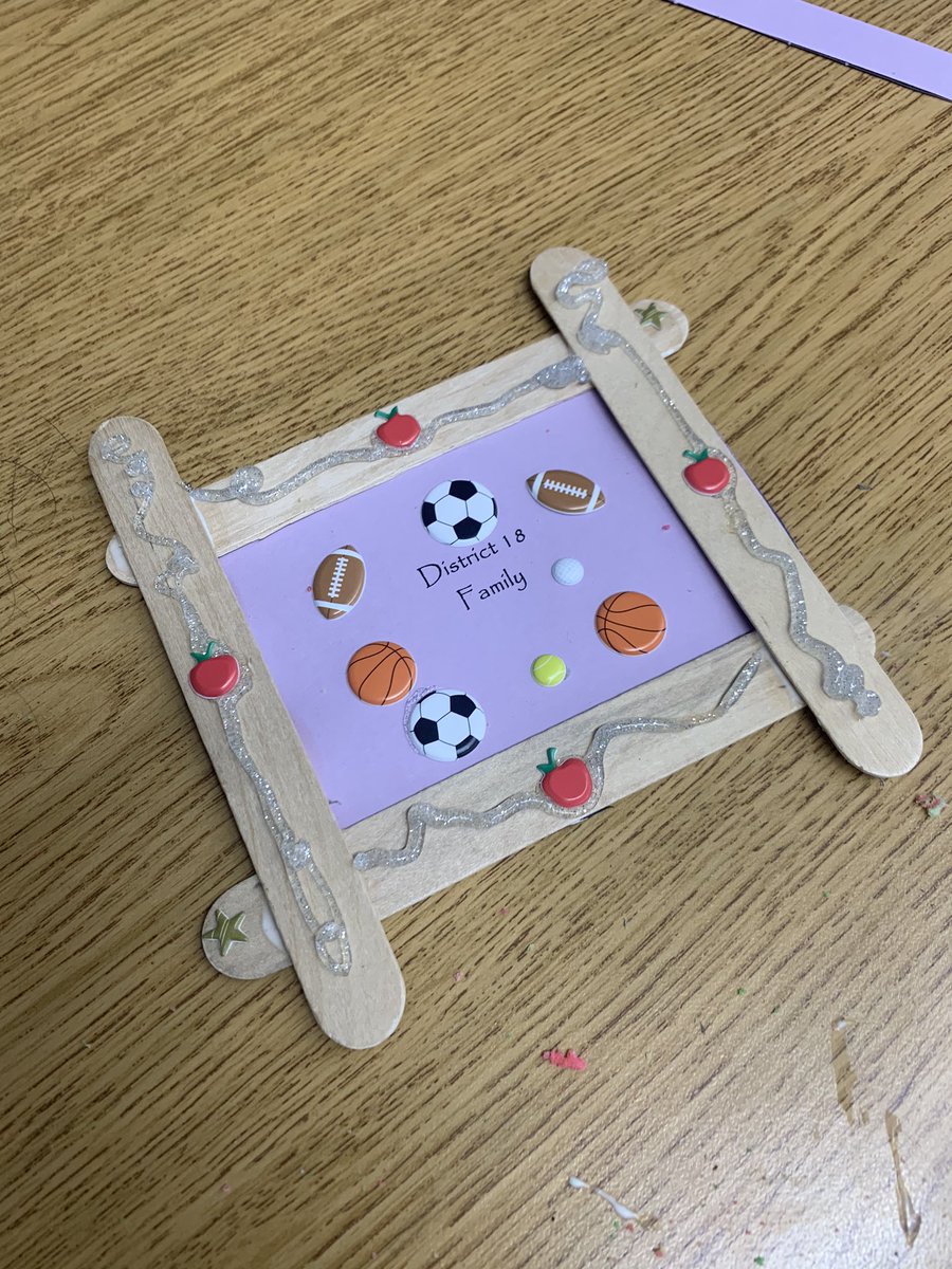 Family Wednesday welcomed our family back with a craft session! Students will hang these in their locker to know no matter what kind of day they are having, they will always have their District 18 family! <a href="/BonnieCapes/">Bonnie Capes</a>
