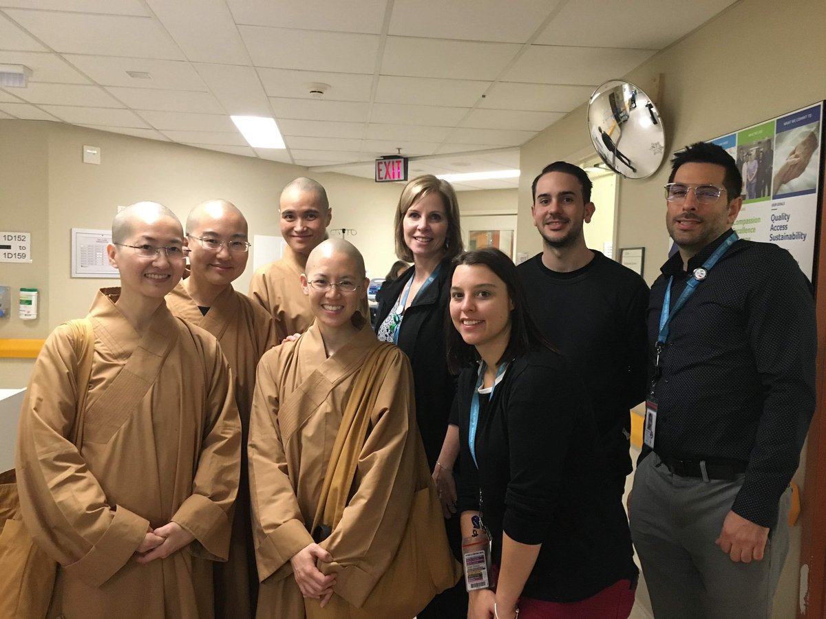 THP_hospital's tweet image. “The greatest weapon against stress is our ability to choose one thought over another.”

For #HealthyWorkplaceMonth, THP was grateful to have the Great Wisdom Buddhist Institute in for a #mindfulness session with staff. Thank you! 🙏🧘‍♀️ #BetterTogetherTHP #HealthyWorkplace #TBT