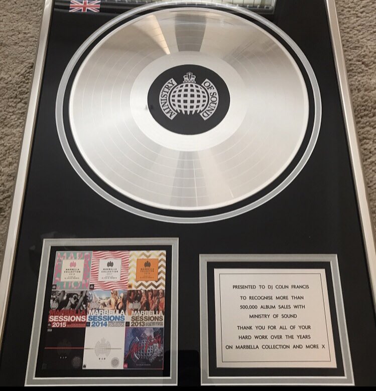 DJColinFrancis's tweet photo. #TBT 9 Albums w/ @ministryofsound 💿 9 Consecutive No.1s 💿 Over Half a Million Sales 💿 More to come 💿 Thanks to All of You that bought 1 or even All of them ... Eternally Grateful ❤️🙏🏾 xx #MinistryOfSound #MarbellaSessions #MarbellaCollection #VIP #AfterParty https://t.co/9d67KOiBUh