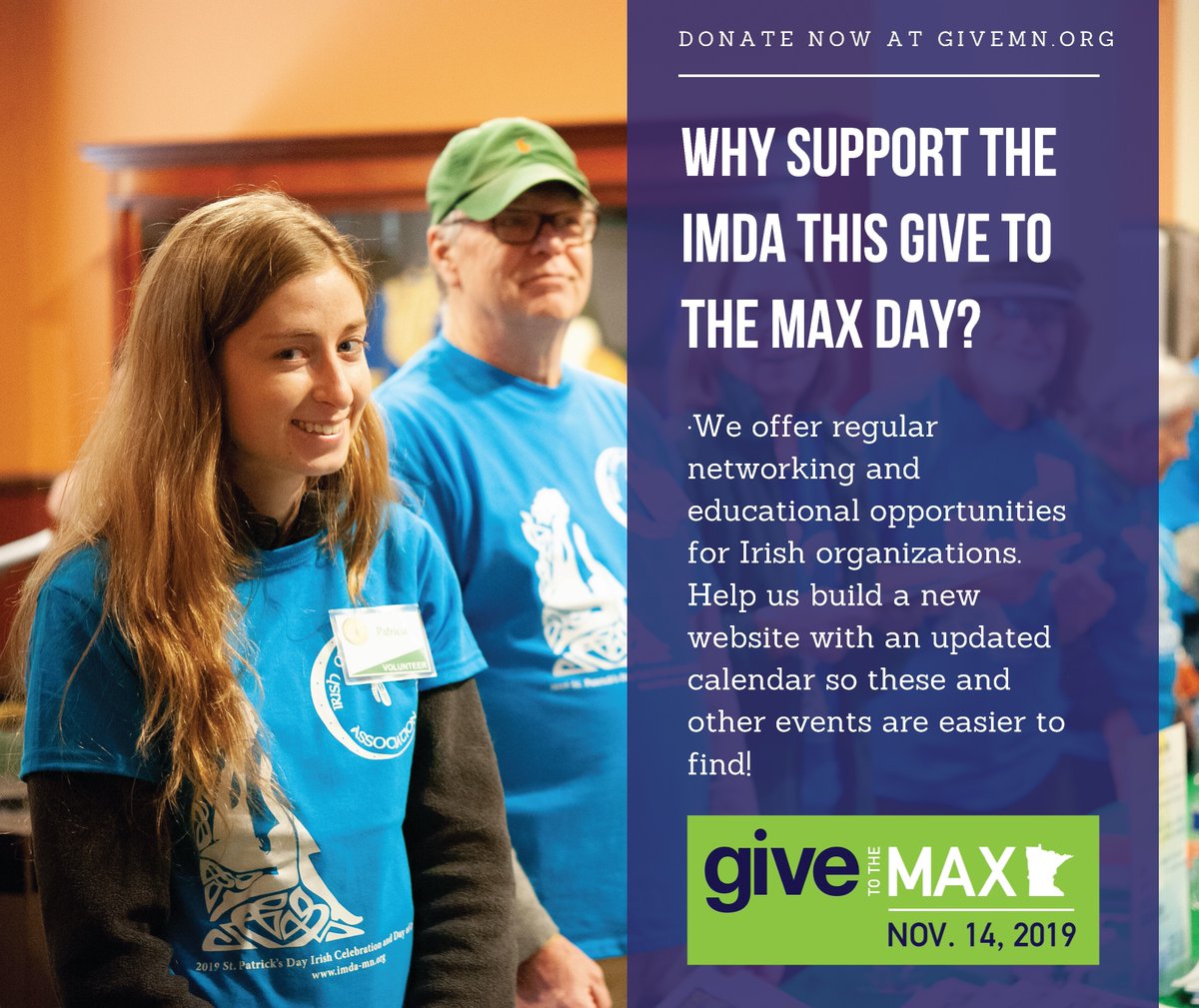 MNIrishMDA's tweet photo. Make your Give to the Max Day donation now at https://t.co/otq0TTyP9i https://t.co/RrXkmnp8Um