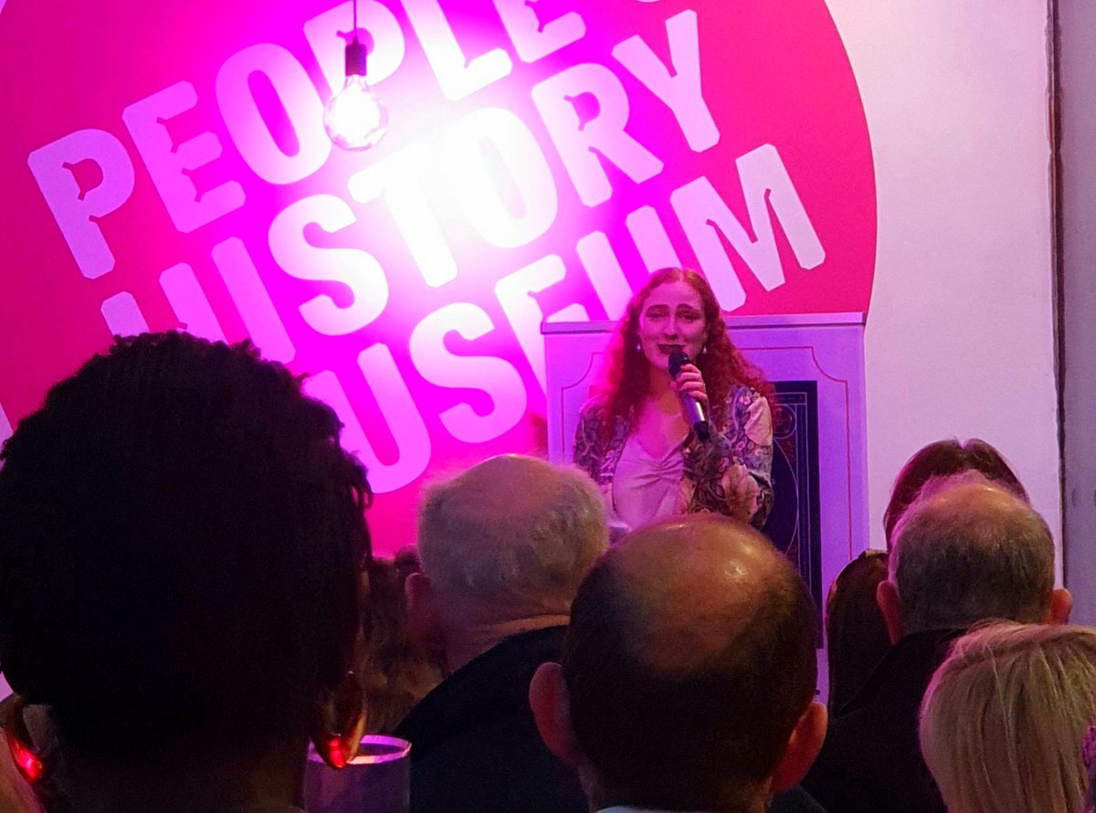John_H_McD's tweet photo. At the @PHMMcr watching @HelenAntrobus launching her book "First in the Fight". https://t.co/M1LZNZB7kC