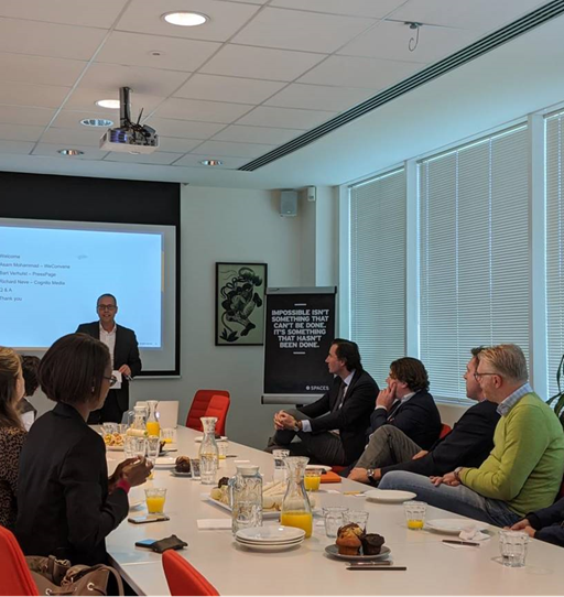 CognitoMedia's tweet image. We want to thank everyone for attending the Investor Relations workshop and the Holland Fintech meetup in Amsterdam! Special thanks to our guest speakers Asam Mohammad, Bart Verhulst, Richard Neve and Tom Coombes for representing us! #InvestorRelations #SpacesZuidas