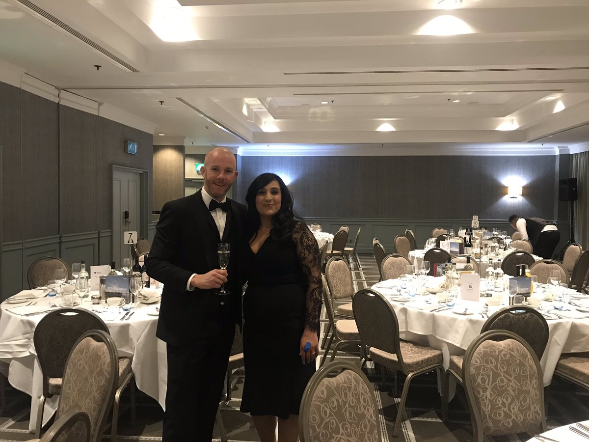 @ISGplc Ben Burton and <a href="/WiPwestmids/">WiPwestmids</a> Kam Saini ready for the Midlands annual dinner - thank you Pegasus for sponsoring <a href="/pegasusgroup/">Pegasus Group</a>
