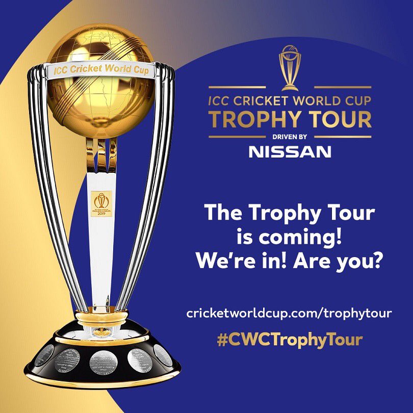 The Cricket World Cup Trophy is coming to Stokesley CC on Sun 17th Nov, 5-7pm. Get your hands on the official trophy lifted by Eoin Morgan and his <a href="/englandcricket/">England Cricket</a> team. Photo opportunities available for members and all juniors must be accompanied by an adult. 🏆 <a href="/NYSDCricket/">Official NYSDCricket</a>