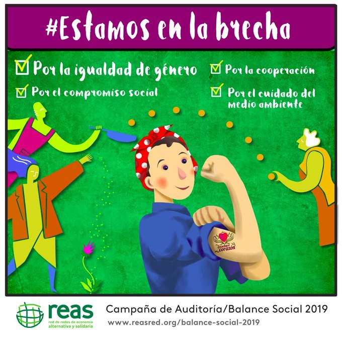 fiareBE's tweet photo. Un año más la Economía Social y Solidaria (ESS) se ha preparado para enseñar el corazón de las entidades, en el marco de la Campaña de Balance Social 2019. 
En @FiareBE estamos orgulloso/as de ser parte de esta red.
#EstamosEnLaBrecha
+ Info en: https://t.co/KnKvonnozz https://t.co/NBKERwiOMu