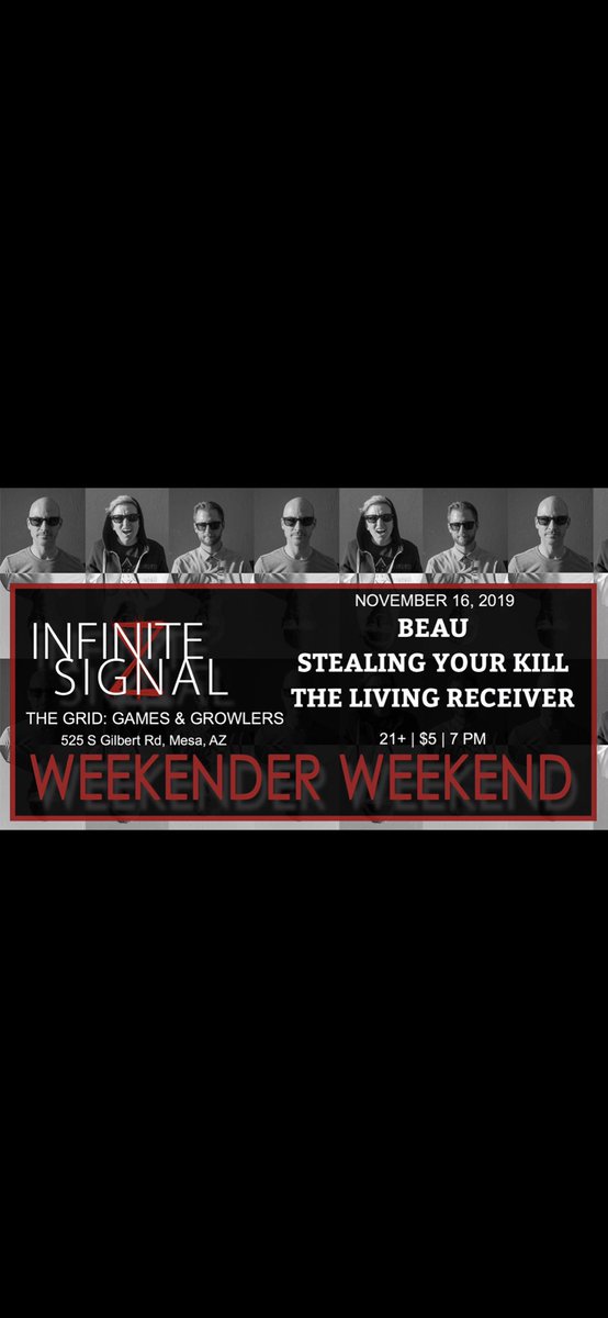 A couple more shows this weekend! 
11.15 at Bar Pink in North Park
11.16 at The Grid: Games &amp; Growlers