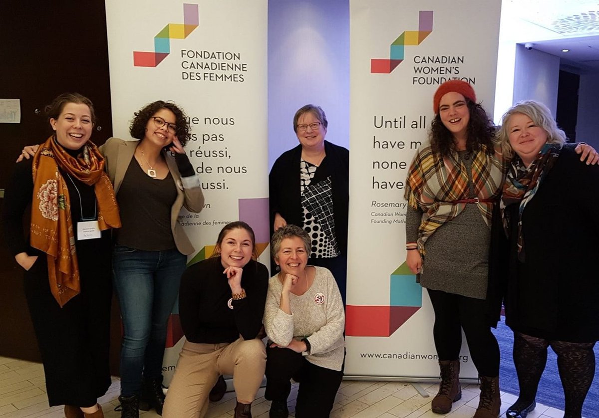 L'équipe du N.-B. se réunit pour une photo lors de la dernière rencontre du #REGC. Fin d'une étape, mais pas du travail pour avancer l'égalité des genres au Canada! · NB participants at the last #GENC meeting... but don't worry, we'll keep working to advance gender equality!