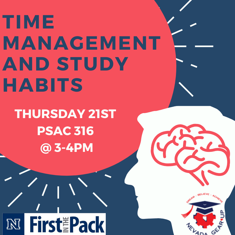 GEARUPUNR's tweet image. Let's get organized !!
Time management and study habits workshop is next Thursday November 21st , PSAC 316 at 3:00pm 
#GEARUPworks #UNRGEARUP #firstgennv