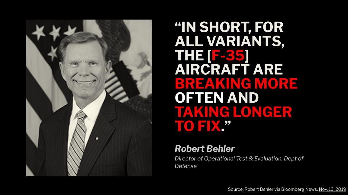 SaraLDuBois's tweet image. #Pentagon signs largest ever contract with @LockheedMartin for more #F35 aircraft, then admits that none its designs are working correctly buff.ly/2QlNblm via @acapaccio #readyfireaim