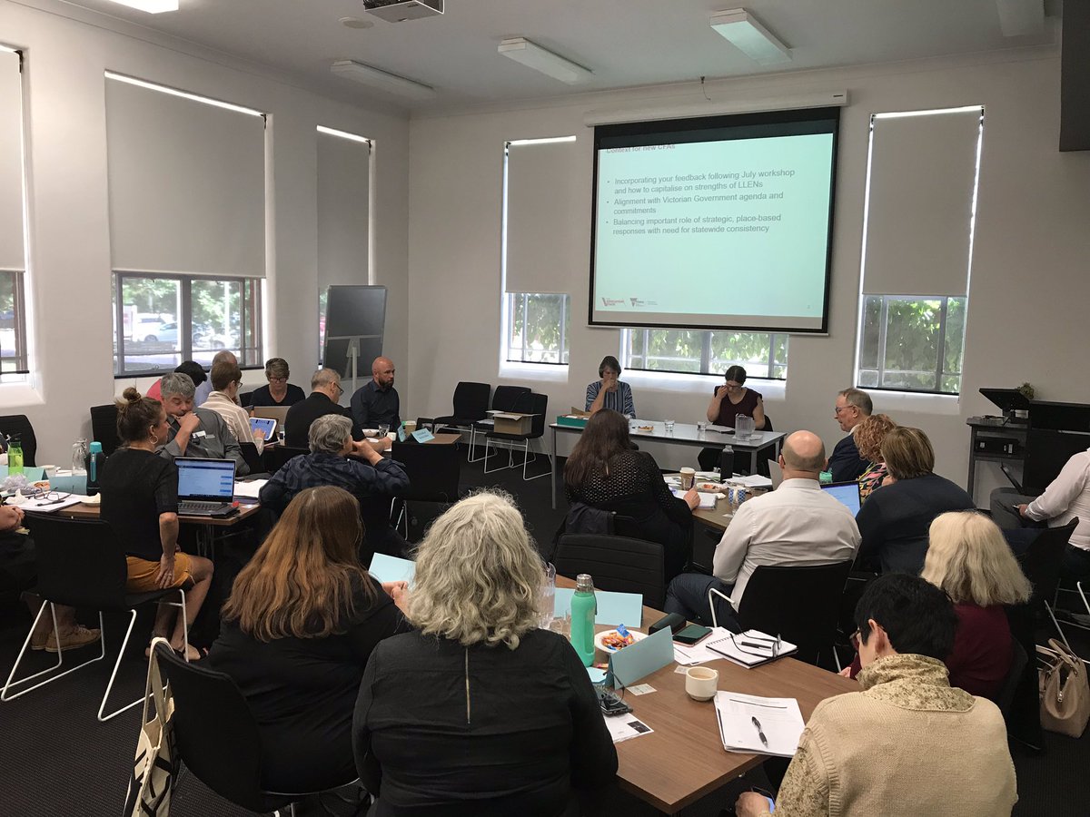Laura and Maree from @DETVic briefing <a href="/31LLENS/">VicLLENs</a> on the new LLEN 2020-21 contract

Strategic work at local level delivering state-wide consistency in structured workplace learning, work experience, school-industry engagement and #career pathways

@JamesMerlinoMP <a href="/fya_org/">FYA</a> <a href="/YACVic/">YACVic</a>