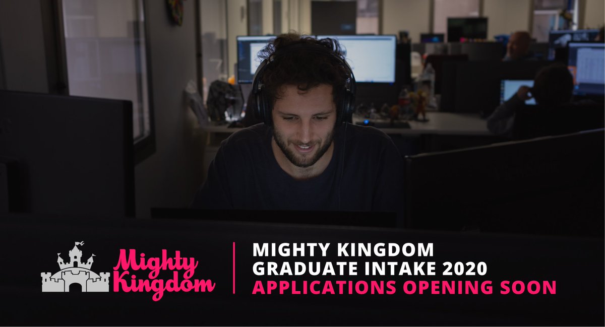 Calling all Graduates! Are you a recent graduate from a game development course, or about to graduate? We want to hear from you! Applications for the Mighty Kingdom Graduate Intake opens on the 25th of November. For more information, visit: lnkd.in/g4yPZHs