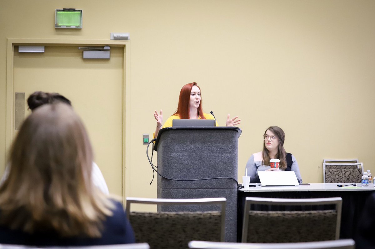 LambSchool's tweet photo. Asst. Prof. @diana_zulli is presenting her #practicallyamazing work at #NCA19, too: “My work can best be described as rethinking political scandals in the digital media environment. Political scandals are the result of mediated attention...
1/2 https://t.co/4J6DjsId4b