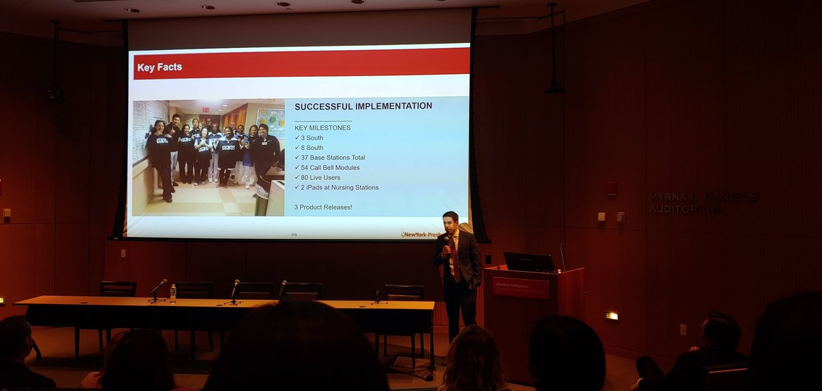 Today 3 south is presenting with Inspiren regarding the Impact of Hourly Rounding on Experience using Inspiren Technology. Shoutout to Trudy and Alyssa for all their hard work on the poster presentation and presenting during Innovation at the Bedside #researchsymposium