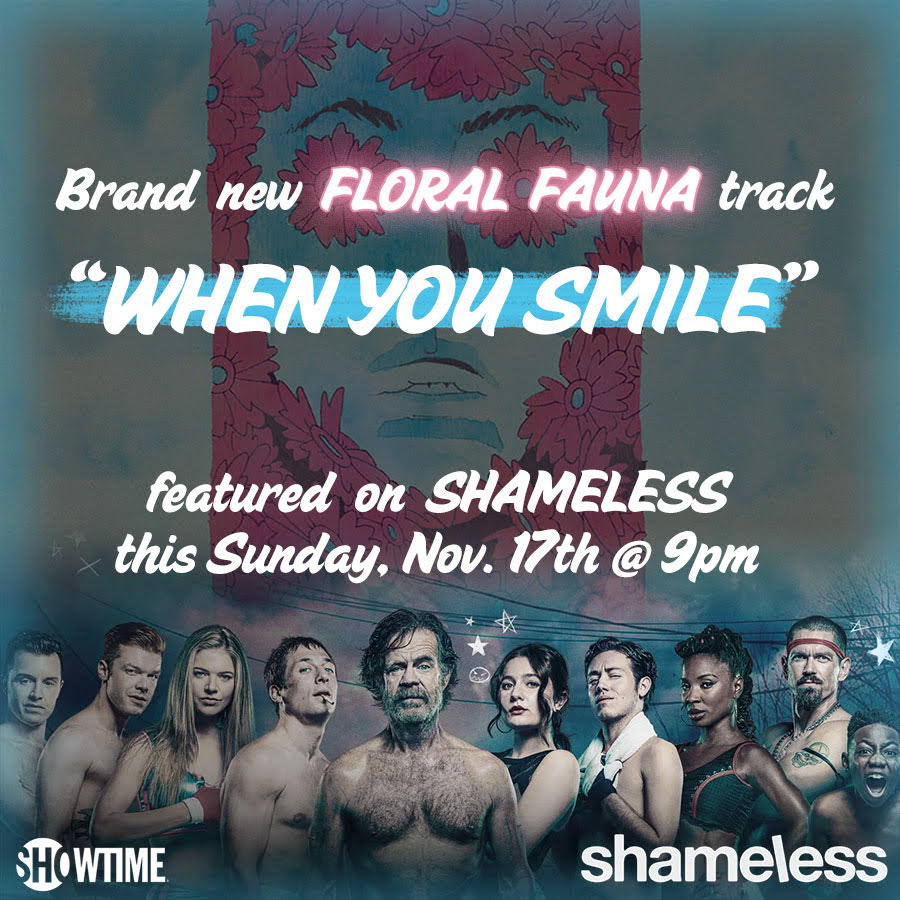 Excited a <a href="/floralfaunaband/">floralfauna</a> song is featured in this Sunday's episode of <a href="/Shameless/">shameless</a> on <a href="/Showtime/">SHOWTIME</a> this Sunday at 9pm!  Shout out to <a href="/geoff_halliday/">Geoff Halliday</a> for laying down the drums.

You can hear the track here: floralfauna.bandcamp.com/track/when-you…