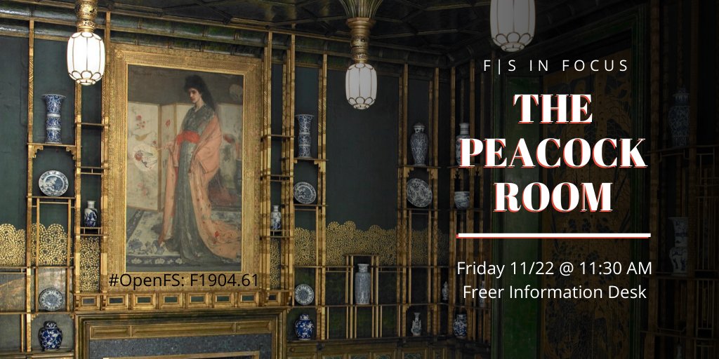 NatAsianArt's tweet photo. What “princess” inspired the #PeacockRoom? Discover the portrait that started it all at Friday’s #FSInFocus. Details: https://t.co/tkoBcch3KO https://t.co/8DcssvfNAd