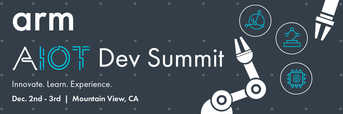 Learn about the latest in Arm technology in #IoT, #AI at <a href="/Arm/">Arm</a> AIoT Dev Summit on Dec 2-3 in Mountain View! We have a $75 discount for you if you use the code: ARMPARTNER 😉#ArmAIoTDevSummit
