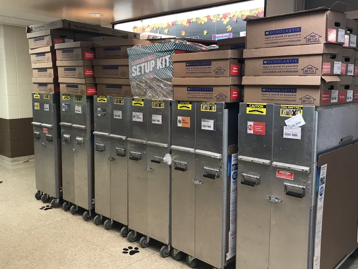 Eeeeek!  Look what’s arrived!  That’s right folks...next week is our Book Fair!  Our students are very excited!  💜📚