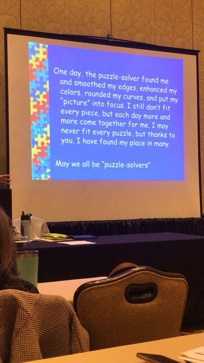 Thanks Susan Stokes! Off to solve some puzzles!!! #ATCNE