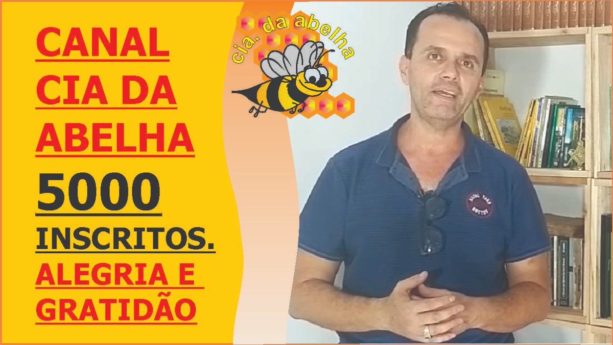 CIADAABELHA's tweet photo. *ESTAMOS PRÓXIMOS DE ALCANÇAR 5000 INSCRITOS NO CANAL CIA DA ABELHA. A VC , APICULTOR E MELIPONICULTOR DE TODO O BRASIL NOSSA GRATIDÃO * Clique no link:  https://t.co/39wJR0UR5q para conferir nosso agradecimento de coração 🙏🙏🙏🙏🙏🙏🙏🙏🙏 https://t.co/tfBuqez3c4