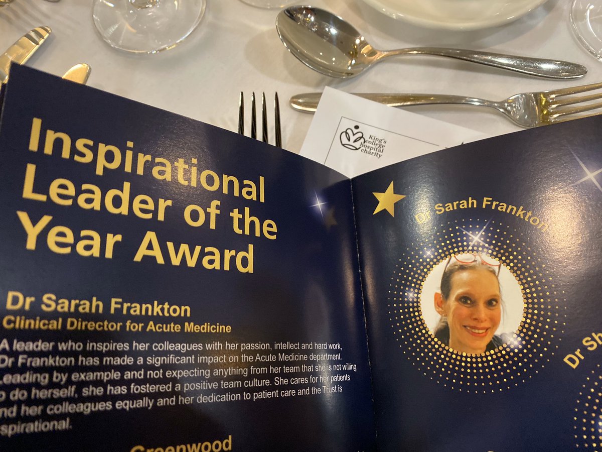 What an absolute inspiration this nominee is- I’ve been so lucky to work with her; leads by example and a fantastic role model @DrFrankton #medicalconsultant #kingsstars #womeninmedicine #makingmedicinegreat