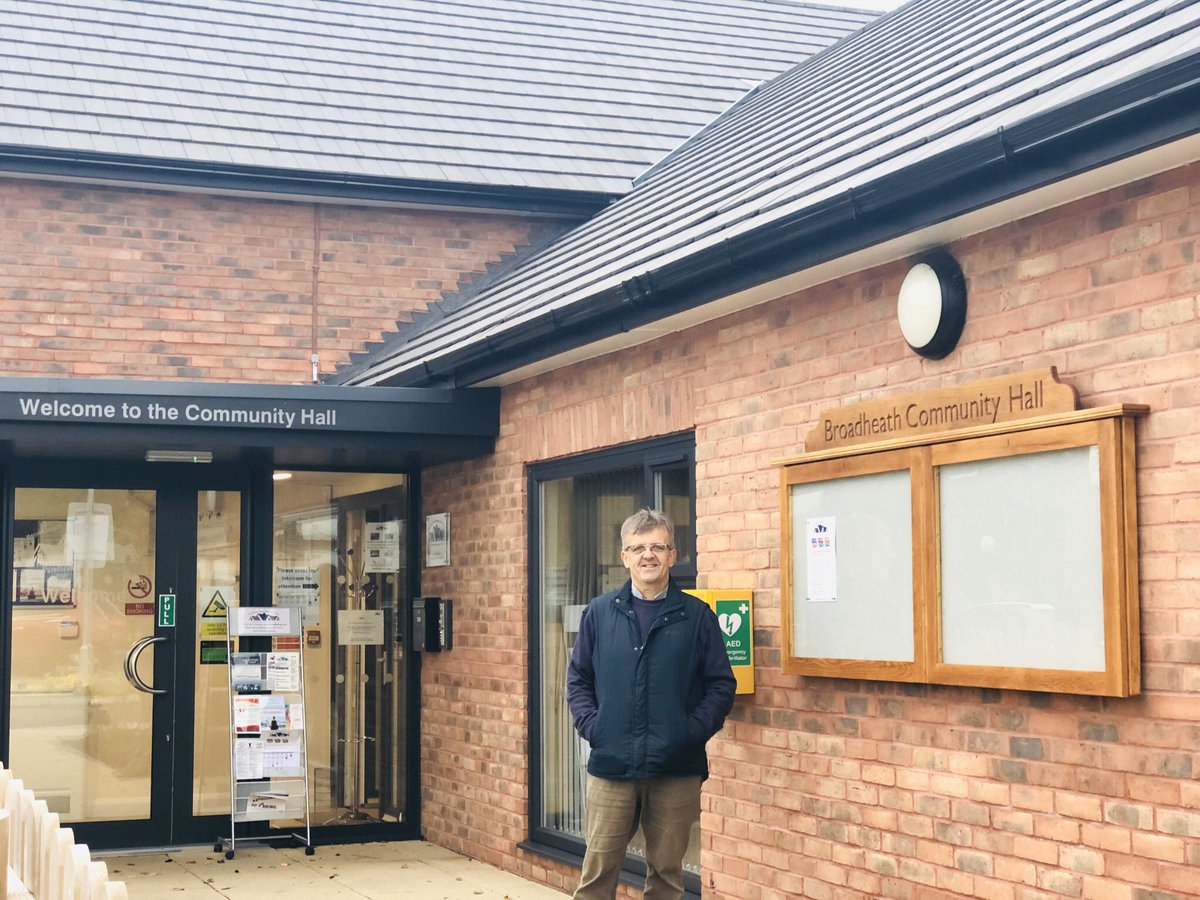 Thank you to Kevin <a href="/ChapelntheField/">ChapelintheFields</a> for the wonderful new notice board. This is a welcome addition to #Broadheath #Community Hall which will help local residents and hall users to keep informed.