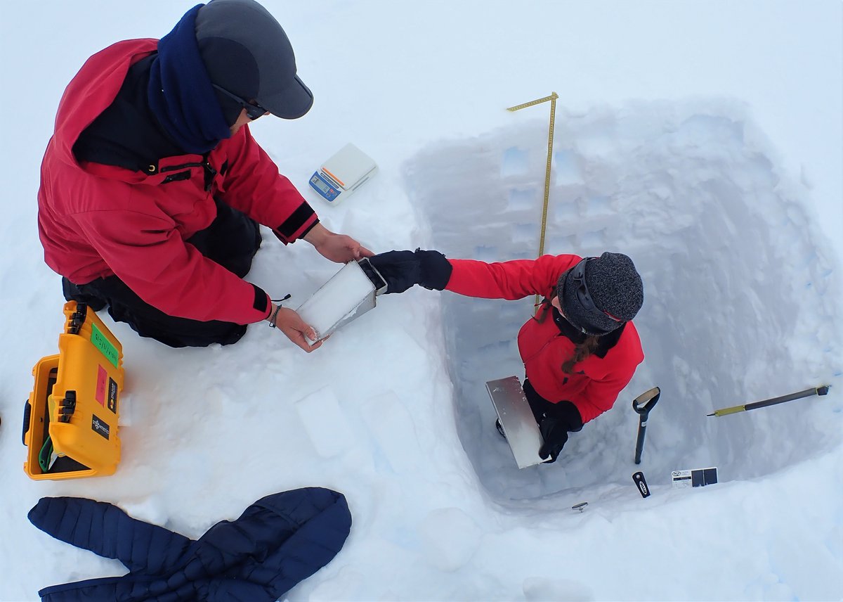 lynnicki's tweet photo. Hey @ThwaitesGlacier!  I’m a graduate student and glaciologist at @CUBoulderATOC who studies meltwater hidden beneath the surface in firn aquifers in both the #Arctic and #Antarctic using geophysical measurements in the field and climate models (in a slightly warmer setting). https://t.co/FzuoCCkpMr