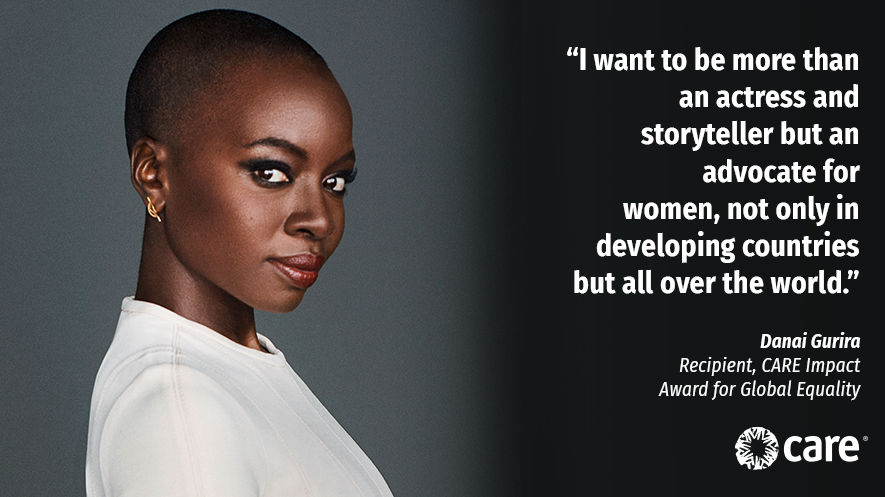 CARE's tweet photo. Actress and activist @DanaiGurira will receive the 2019 CARE Impact Award for Global Equality at our second annual Impact Awards dinner. ✨ https://t.co/SiyfTPb8Tj