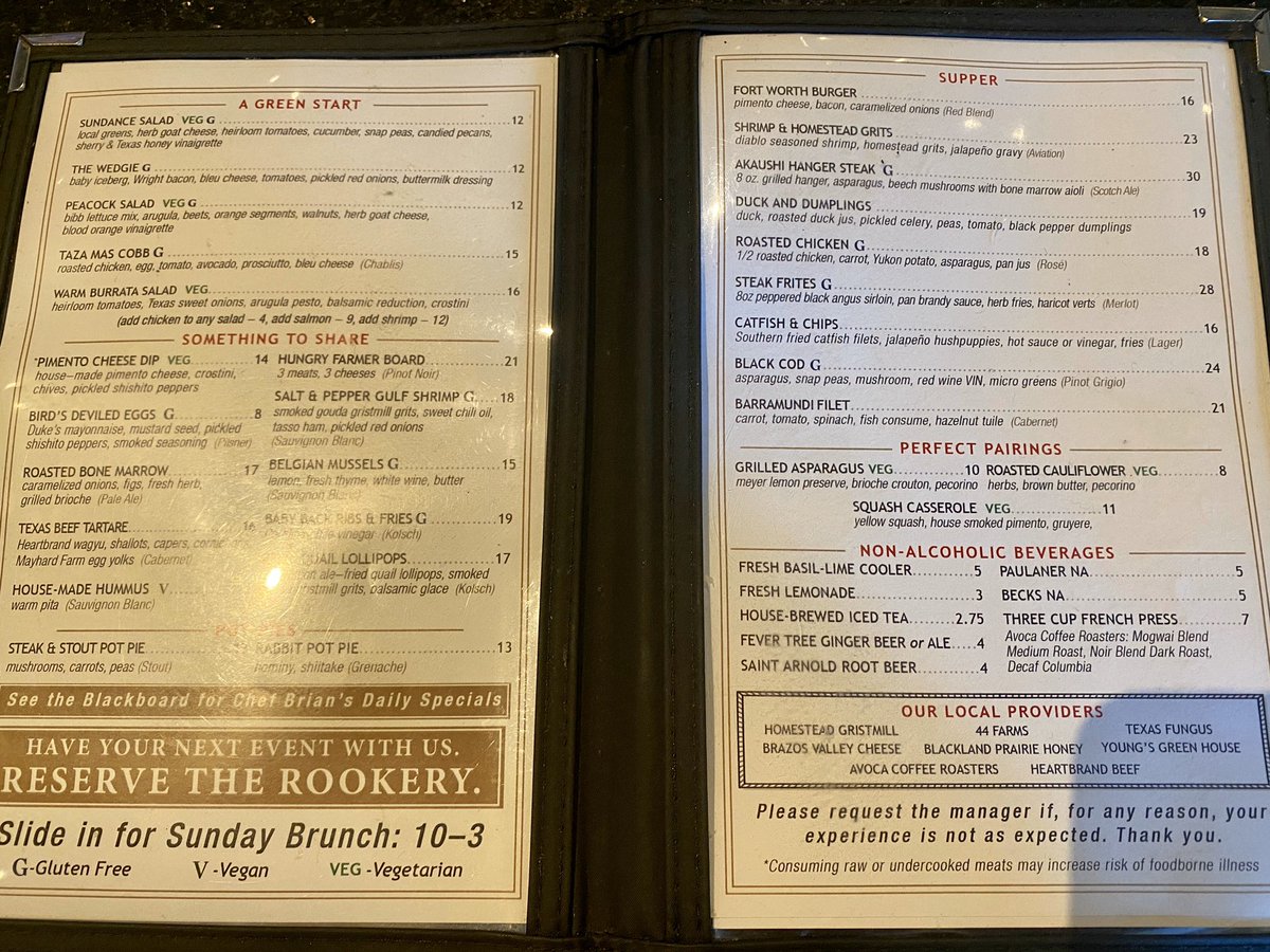 Thanks <a href="/junenaylor75/">June Naylor</a> for reminding me — the new menus are out at <a href="/BirdCafeFW/">Bird Café</a> for chef  Brian Olenjack. Yes, his shrimp and grits are here
