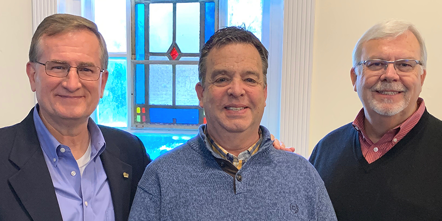 FirstBankOwasso's tweet photo. Our President &amp; CEO, Dee Sokolosky recently visited 
@thinkBostonedu to speak with students about faith in the workplace and creating a culture of service and excellence. Pastor @SlaydenL brought the message in chapel prior to Dee’s talk. Thanks for the invite, President Melton! https://t.co/hDBzZCR9Bc