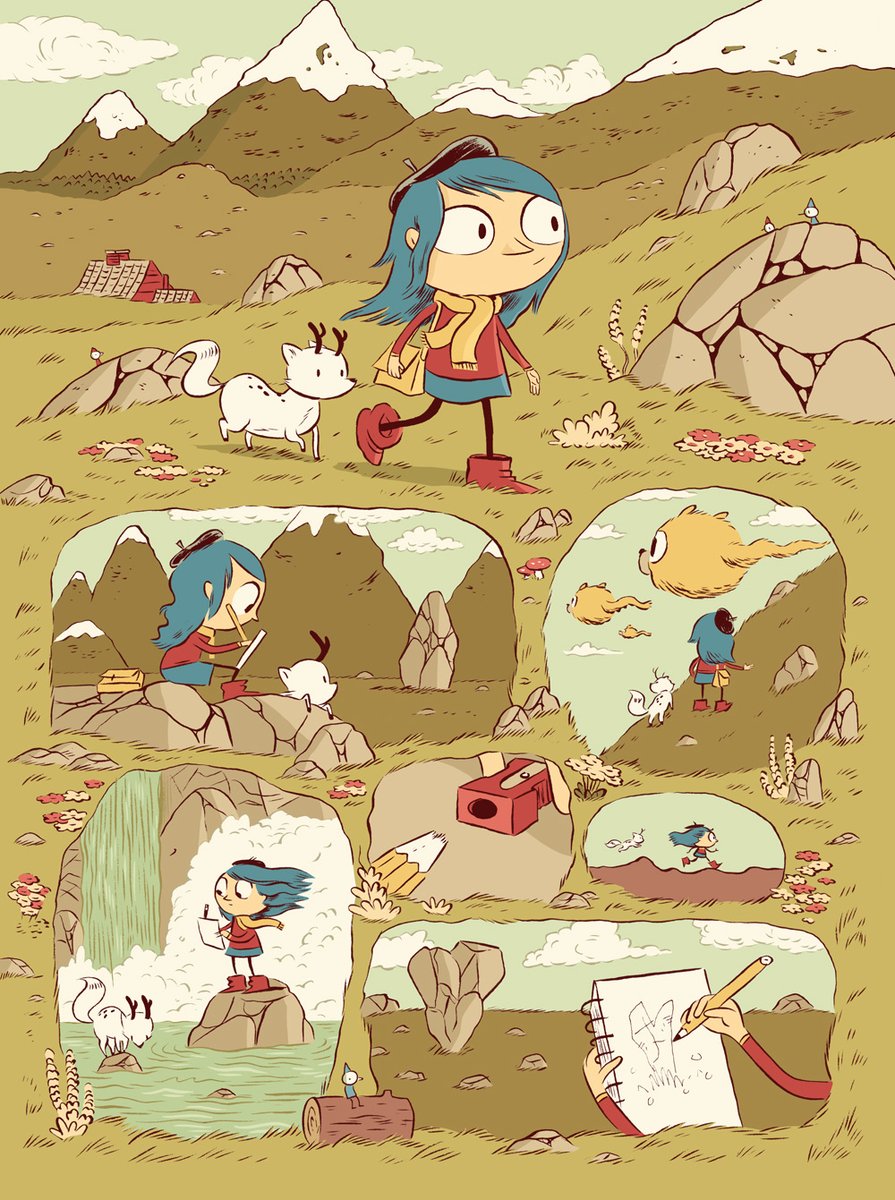 3. HILDA AND THE TROLL (and all subsequent Hilda books tbqh) @thatlukeperson has made a truly miraculous thing with the Hilda books.Incredibly endearing all-ages reads that feel like a perfect blend between Gravity Falls and Calvin and Hobbes.