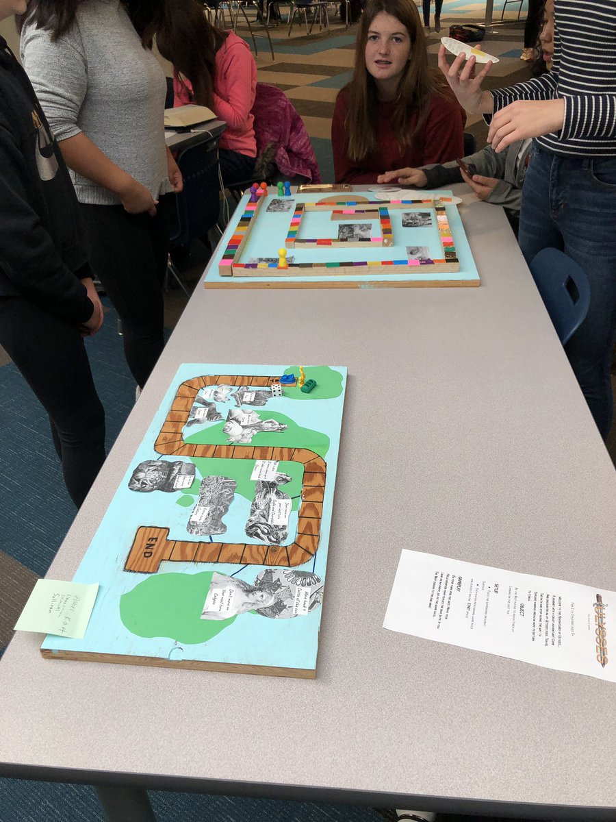 theBeta518's tweet image. The Beta is hoppin’ this week! Check out these amazing board games made by Mrs Morris’s ELA 9 classes (and with help from @MilesRileyBVN!), plus helping students get their brand out there! #studentdesigned #MakerEd