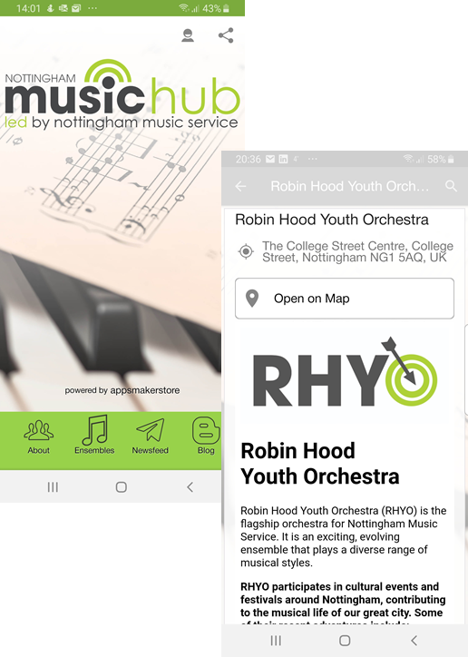 ppsmakerstore's tweet photo. We're proud to herald the launch of the Nottingham Music Hub #App which provides a single platform for students and parents to learn more, to enroll and pay for a wide range of music ensemble memberships and for benefactors to make donations to the charity. 
#Apps #musicapps https://t.co/DCaJavOxke