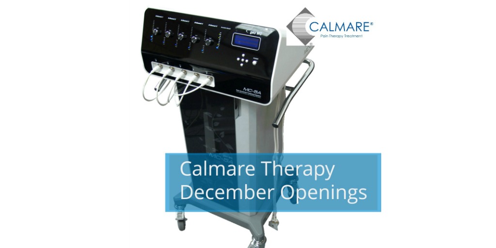 CalmareNJUSA's tweet image. We have a few 2-week Calmare Therapy cycles remaining for 2019 in NJ:

Start: Dec 2 or Dec. 9

Please reach out to schedule a phone or video consult if you are a potential patient.  calmaretherapynj.com/contact-calmar…
#chronicpain #painmanagement #Calmare