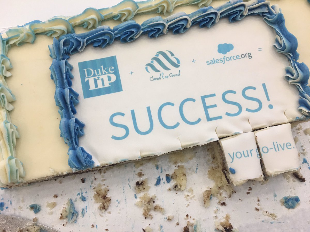 DrParisAndrew's tweet photo. @DukeTIP can’t get enough of @cloud4good for helping to architect our @salesforce data migration! The future is sweeeeet! Very exciting! https://t.co/SLGOXuli2T