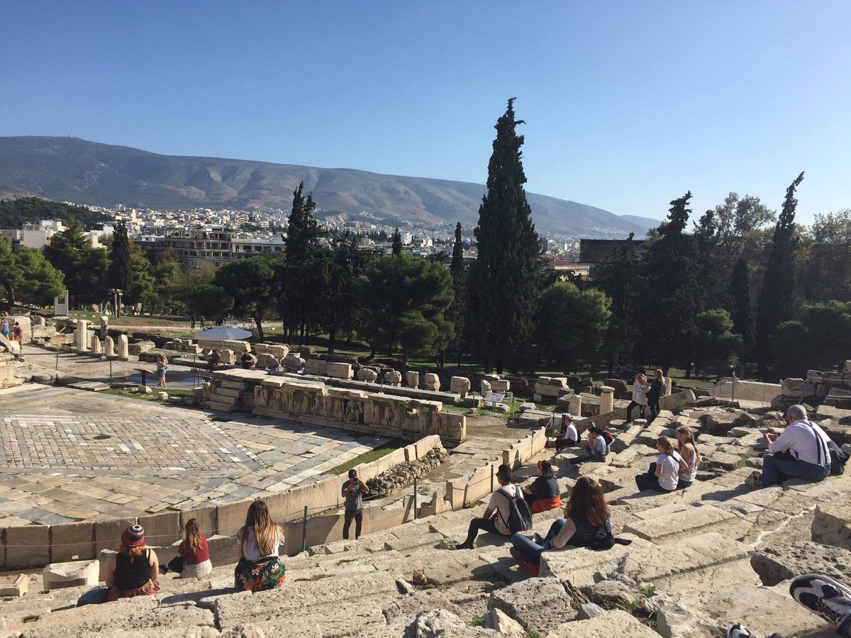 Doing some sightseeing in the lovely Athens before work starts with @HomeProjectOrg on Saturday!